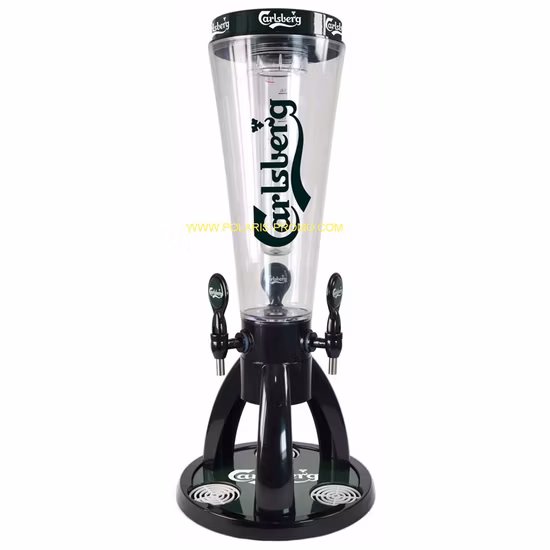 Torre plástica do vinho do distribuidor da cerveja da bebida da mesa 3L com refrigerador de aço inoxidável